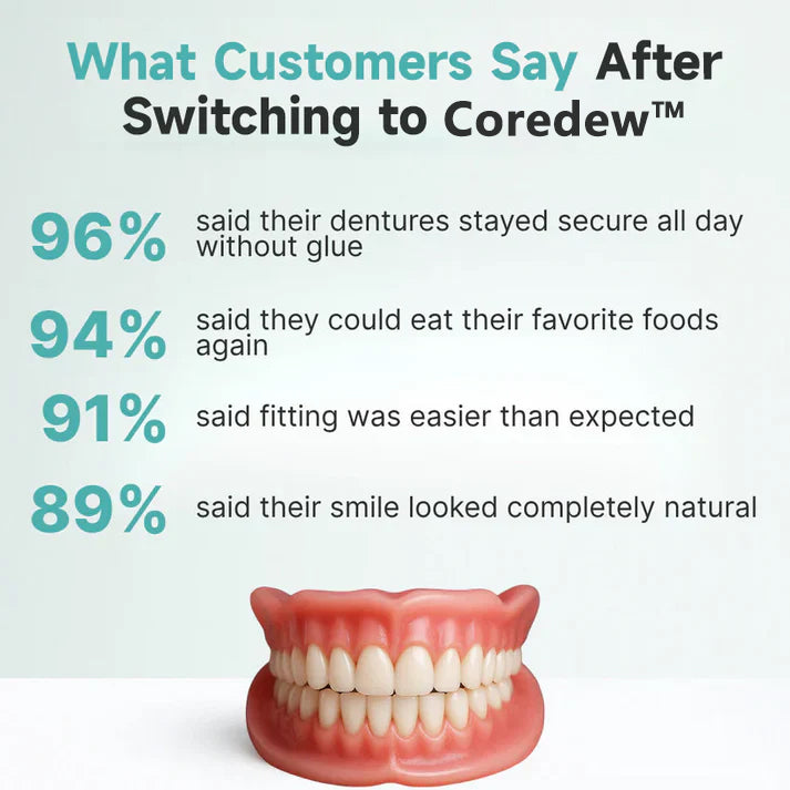 ✨Ends Today: 50% OFF! Coredew™⏰ Custom-Fit Full Functional Dentures Make you more confident