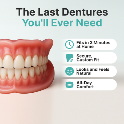 ✨Ends Today: 50% OFF! Coredew™⏰ Custom-Fit Full Functional Dentures Make you more confident